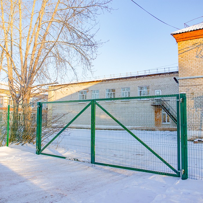 Ворота распашные для 3д забора 4500х2500 мм купить в Екатеринбурге | Апекс-групп